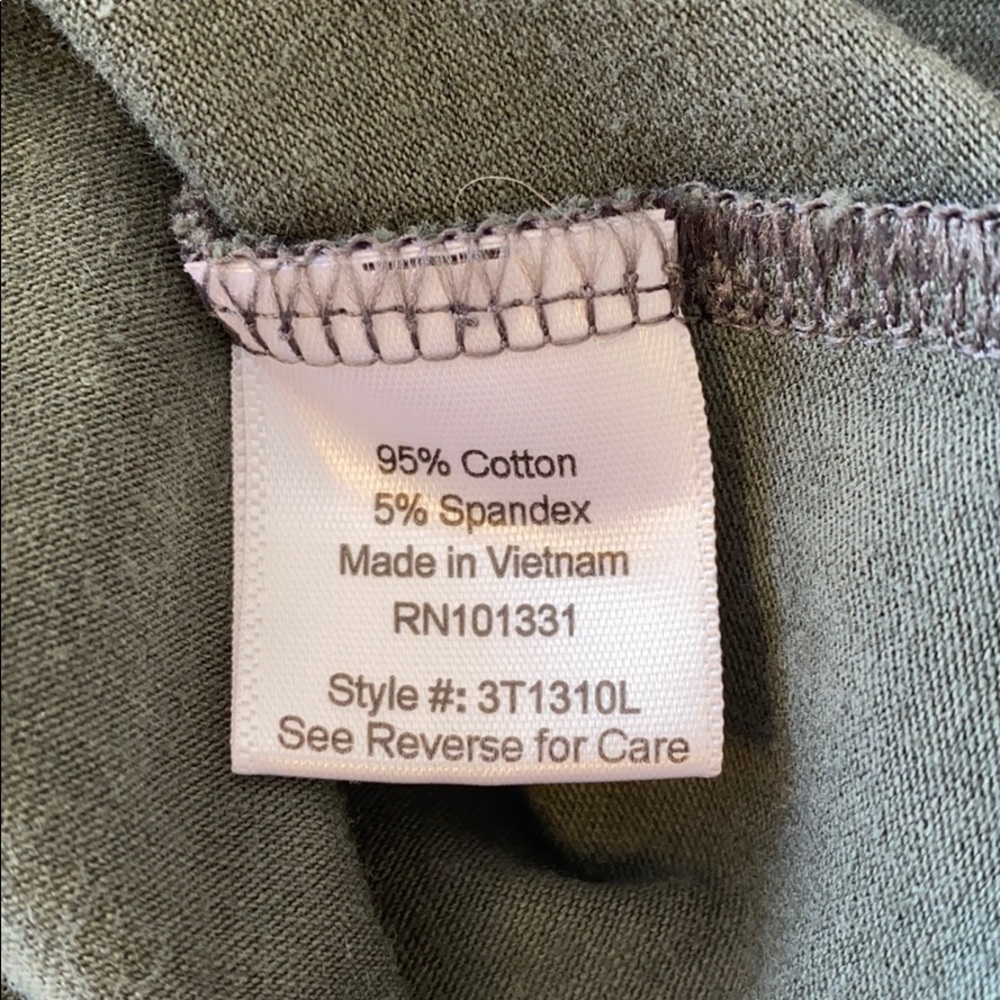 SOLD Charlotte Russe Olive Green Crop Top Size L - Picture 7 of 8